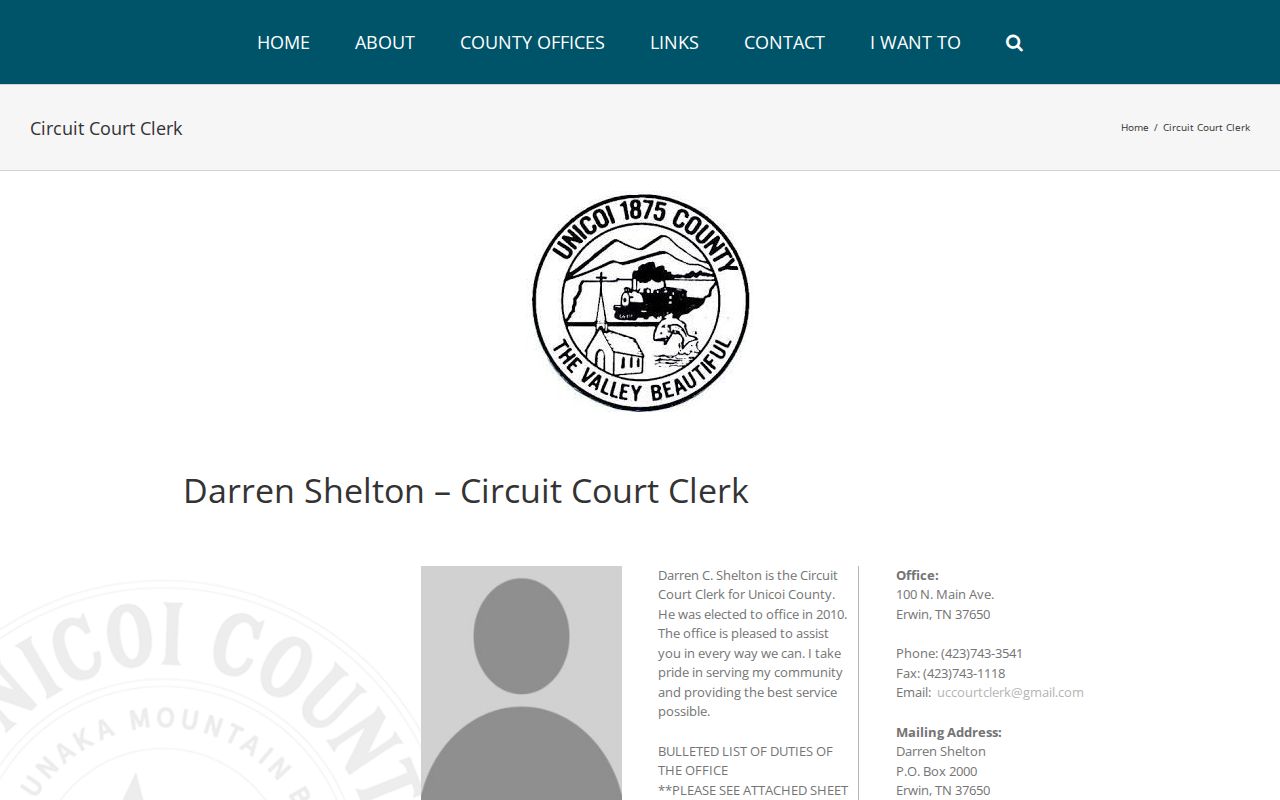 Unicoi County court source for confirming a 24-hour jail release